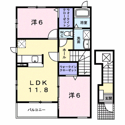 グランドール　Ｂ 201【管理NO：1-015901202-02010】 ★家具家電は申し込み後に搬入します★ ★2026年11月中旬入居可能★の外観画像