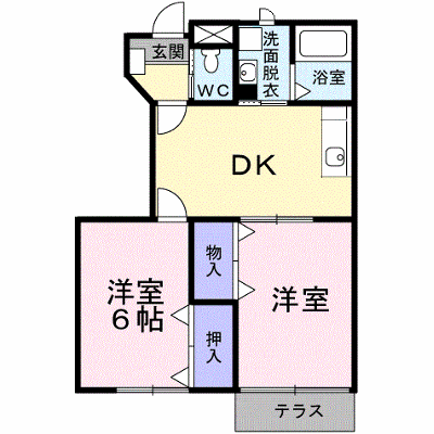 パラッツォＡ 102【管理NO：1-007563301-01020】 ★家具家電は申し込み後に搬入します★ ★2026年10月下旬入居可能★の外観画像