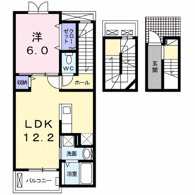 Ｚｅｐｈｙｒ．Ｊ 302【管理NO：1-021345801-03020】 ★家具家電は申し込み後に搬入します★の外観画像