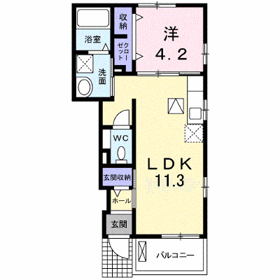 グリーン　ヒルズ　ローレル 102【管理NO：1-020320401-01020】 ★家具家電は申し込み後に搬入します★ ★2026年10月上旬入居可能★の外観画像
