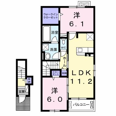 リュミエール 206【管理NO：1-025959701-02060】 ★家具家電は申し込み後に搬入します★ ★2026年10月上旬入居可能★の外観画像
