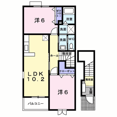サングリーンＣ 201【管理NO：1-013366203-02010】 ★家具家電は申し込み後に搬入します★ ★2026年11月中旬入居可能★の外観画像