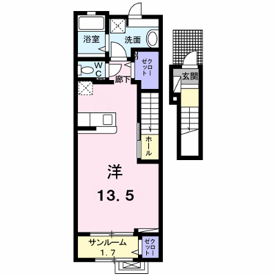 ファースト　サンライズⅠ 204【管理NO：1-027860001-02040】 ★家具家電は申し込み後に搬入します★ ★2027年02月上旬入居可能★の外観画像