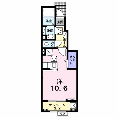 ファースト　サンライズⅠ 104【管理NO：1-027860001-01040】 ★家具家電は申し込み後に搬入します★ ★2027年02月上旬入居可能★の外観画像