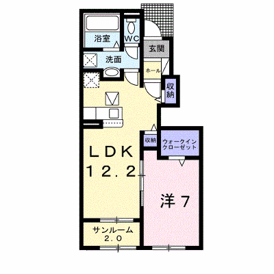 カーサ・セレーノⅡ 103【管理NO：1-026403701-01030】 ★家具家電は申し込み後に搬入します★ ★2026年10月上旬入居可能★の外観画像