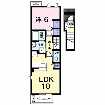 フローリッシュ 203【管理NO：1-020052501-02030】 ★家具家電は申し込み後に搬入します★ ★2026年10月中旬入居可能★の外観画像