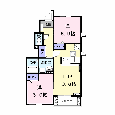 フレール　Ⅰ 101【管理NO：1-016243901-01010】 ★家具家電は申し込み後に搬入します★ ★2026年10月下旬入居可能★の外観画像