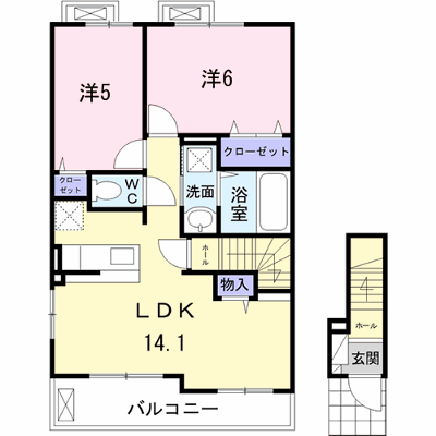 グレイス　イトウ　ファイブ 201【管理NO：1-024337501-02010】 ★家具家電は申し込み後に搬入します★ ★2026年10月中旬入居可能★の外観画像