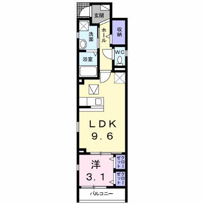 サニーピース 101【管理NO：1-017660501-01010】 ★家具家電は申し込み後に搬入します★ ★2026年10月上旬入居可能★の外観画像