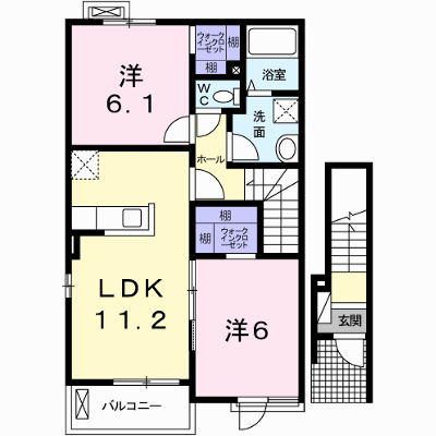 ミルフィーユＡ 201【管理NO：1-018785701-02010】 ★家具家電は申し込み後に搬入します★ ★2026年10月下旬入居可能★の外観画像