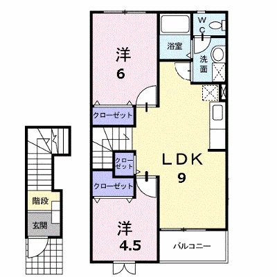 メゾンドブルージュ 203【管理NO：1-012079401-02030】 ★家具家電は申し込み後に搬入します★ ★2026年11月中旬入居可能★の外観画像