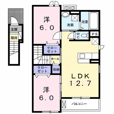 ロイヤルアイフティⅣ 201【管理NO：1-024402601-02010】 ★家具家電は申し込み後に搬入します★の外観画像