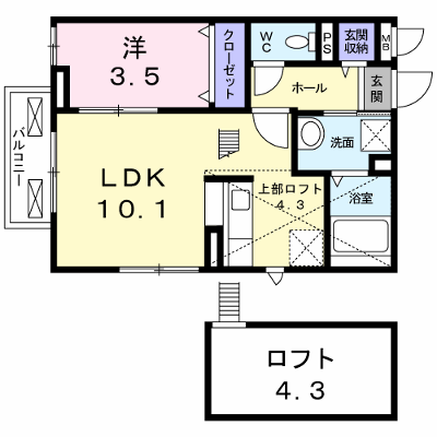 パル高槻 201【管理NO：1-019997601-02010】 ★家具家電は申し込み後に搬入します★ ★2026年12月中旬入居可能★の外観画像
