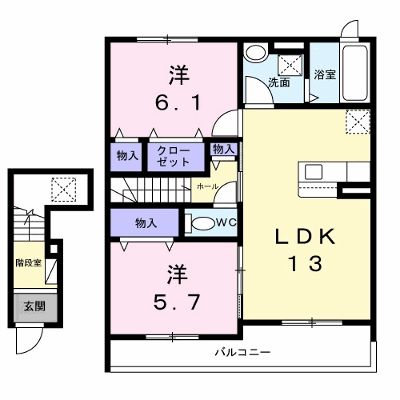 ｅｃＬｏｒｅ小阪 205【管理NO：1-028714501-02040】 ★家具家電は申し込み後に搬入します★ ★2027年01月下旬入居可能★の外観画像
