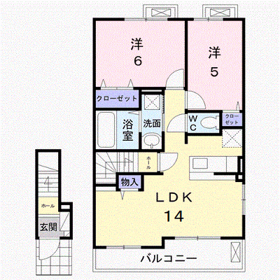 ラ　フォレスタ　セレーノ 202【管理NO：1-024638801-02020】 ★家具家電は申し込み後に搬入します★の外観画像