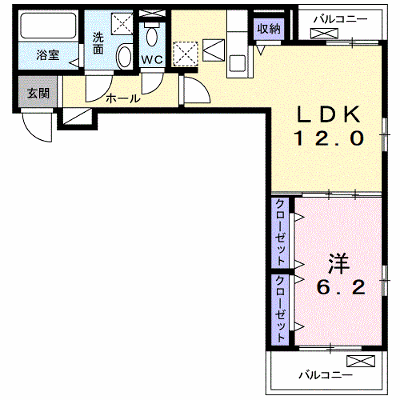 ラルゴ・シルエラ 102【管理NO：1-026547301-01020】 ★家具家電は申し込み後に搬入します★ ★2026年10月上旬入居可能★の外観画像