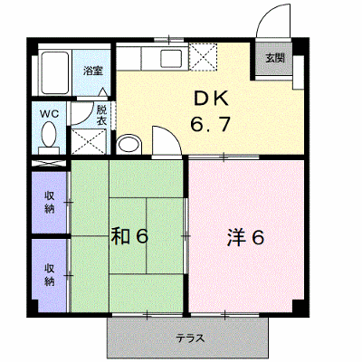 メゾン・ユーアイ 102【管理NO：1-005634901-01020】 ★家具家電は申し込み後に搬入します★ ★2026年10月中旬入居可能★の外観画像
