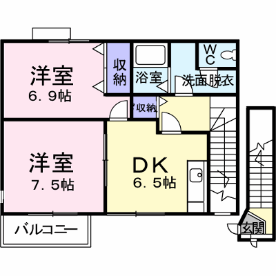 オーブリー栗熊 201【管理NO：1-009379501-02010】 ★家具家電は申し込み後に搬入します★ ★2026年10月下旬入居可能★の外観画像