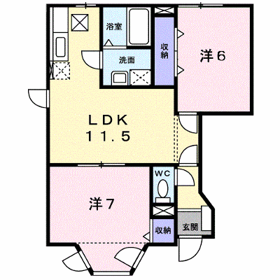 ゴールドクレスト藤井 101【管理NO：1-007332601-01010】 ★家具家電は申し込み後に搬入します★ ★2026年10月中旬入居可能★の外観画像