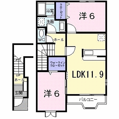 プリティ－ユニゾン 204【管理NO：1-013728801-02040】 ★家具家電は申し込み後に搬入します★ ★2026年11月中旬入居可能★の外観画像