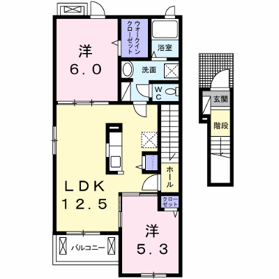 ディアコート・Ｆ　Ｃ 204【管理NO：1-021669803-02040】 ★家具家電は申し込み後に搬入します★ ★2026年10月上旬入居可能★の外観画像
