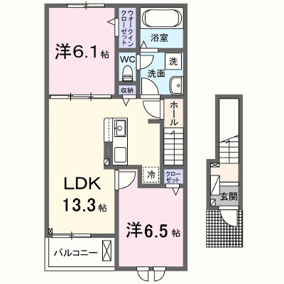 グラッドネス志免東Ⅰ　Ａ棟 202【管理NO：1-028000301-02020】 ★家具家電は申し込み後に搬入します★ ★2026年11月中旬入居可能★の外観画像