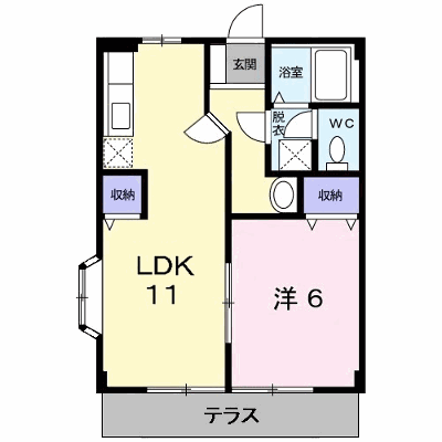 広住グリーンハイツⅡ 103【管理NO：1-007013902-01030】 ★家具家電は申し込み後に搬入します★ ★2026年10月下旬入居可能★の外観画像