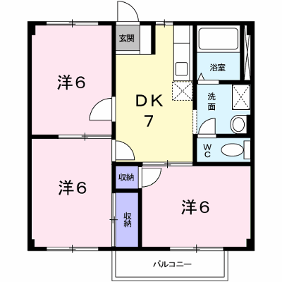 アクティブコート嘉島Ａ 102【管理NO：1-003921501-01020】 ★家具家電は申し込み後に搬入します★の外観画像