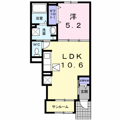 ラ・マジョーレⅠ 102【管理NO：1-021640701-01020】 ★家具家電は申し込み後に搬入します★ ★2026年10月下旬入居可能★の外観画像