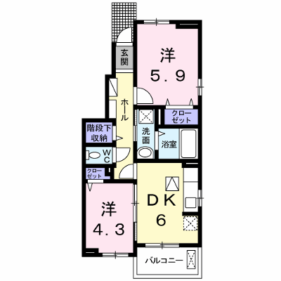 ラ・ポエム 101【管理NO：1-021354901-01010】 ★家具家電は申し込み後に搬入します★ ★2026年10月中旬入居可能★の外観画像
