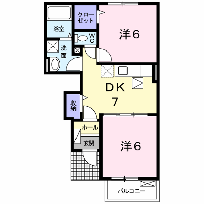 ポポロⅣ 102【管理NO：1-017518001-01020】 ★家具家電は申し込み後に搬入します★の外観画像