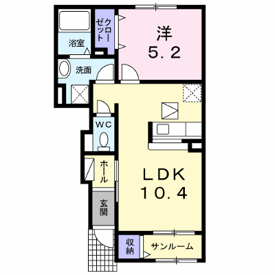 ベル　パラダイスＡ 102【管理NO：1-017238701-01020】 ★家具家電は申し込み後に搬入します★ ★2026年10月下旬入居可能★の外観画像