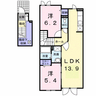 ビクトリー・Ａ 203【管理NO：1-015999901-02030】 ★家具家電は申し込み後に搬入します★の外観画像