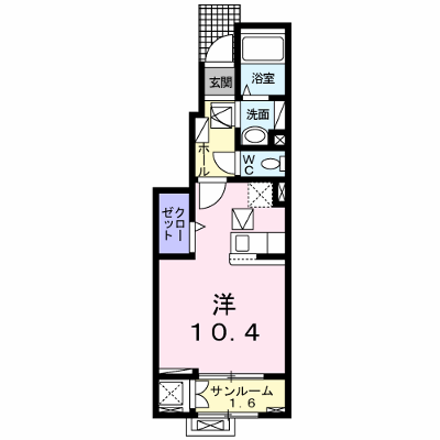 ラ・ポーズ 102【管理NO：1-027448801-01020】 ★家具家電は申し込み後に搬入します★ ★2026年11月中旬入居可能★の外観画像