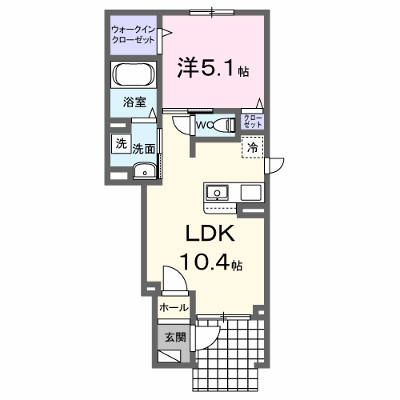 パレスウトナイＡ 104【管理NO：1-027339401-01040】 ★家具家電は申し込み後に搬入します★の外観画像