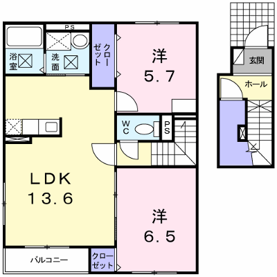 ファミーユ学園通 202【管理NO：1-014802201-02020】 ★家具家電は申し込み後に搬入します★ ★2026年11月中旬入居可能★の外観画像