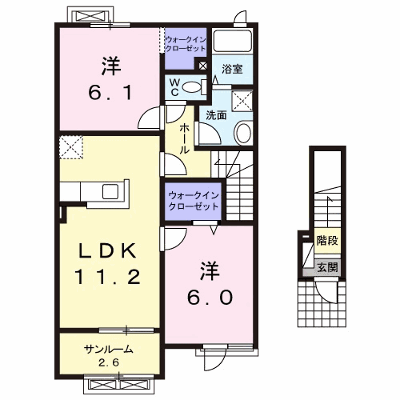 フラン　ベル 202【管理NO：1-020192701-02020】 ★家具家電は申し込み後に搬入します★ ★2026年10月下旬入居可能★の外観画像