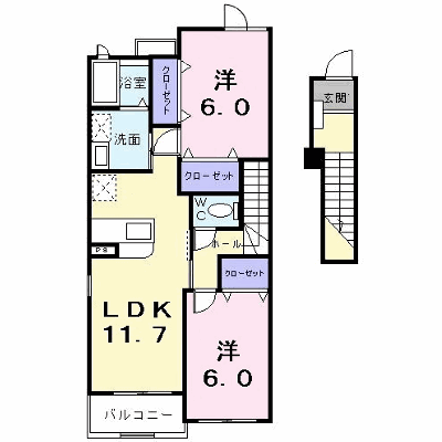 カレント　イズミティー 202【管理NO：1-014385401-02020】 ★家具家電は申し込み後に搬入します★ ★2026年10月下旬入居可能★の外観画像