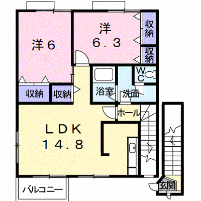 サンシャインひばりＣ 201【管理NO：1-013267503-02010】 ★家具家電は申し込み後に搬入します★の外観画像