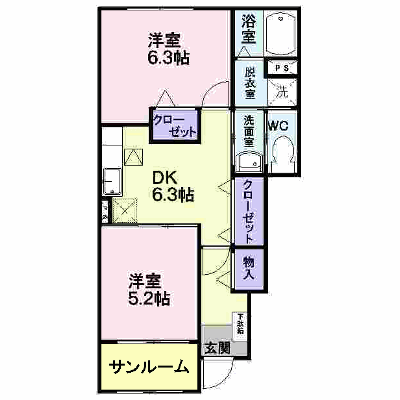 アルカサル 103【管理NO：1-015155001-01030】 ★家具家電は申し込み後に搬入します★ ★2026年11月中旬入居可能★の外観画像