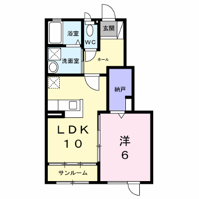 若宮ハイム 101【管理NO：1-099349601-01010】 ★家具家電は申し込み後に搬入します★ ★2026年10月下旬入居可能★の外観画像