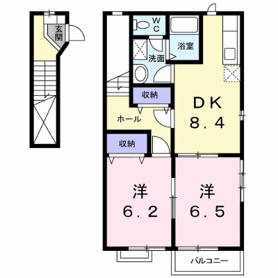 サン・プラシードＡ 201【管理NO：1-013068601-02010】 ★家具家電は申し込み後に搬入します★ ★2026年10月中旬入居可能★の外観画像