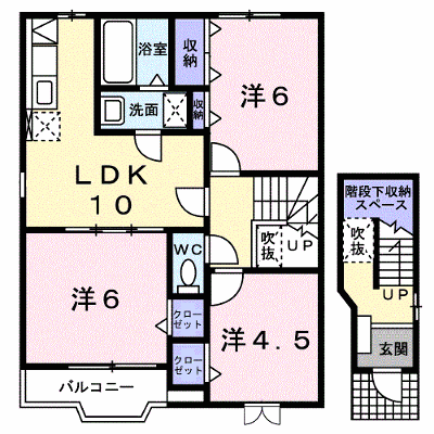 サニー・Ｋ 201【管理NO：1-012583801-02010】 ★家具家電は申し込み後に搬入します★ ★2026年11月中旬入居可能★の外観画像