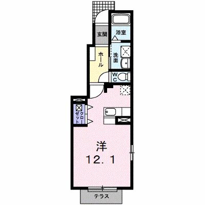 ミニョン　アンジュ 101【管理NO：1-014431701-01010】 ★家具家電は申し込み後に搬入します★ ★2026年10月下旬入居可能★の外観画像
