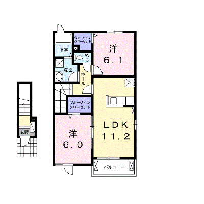 高瀬川ハイツ　Ⅰ 202【管理NO：1-020258101-02020】 ★家具家電は申し込み後に搬入します★ ★2026年11月中旬入居可能★の外観画像