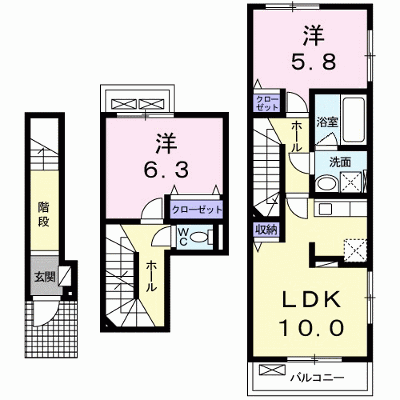 コスモス 206【管理NO：1-021527301-02060】 ★家具家電は申し込み後に搬入します★ ★2026年11月中旬入居可能★の外観画像
