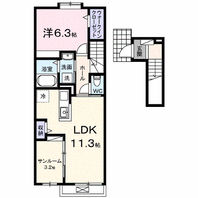 プラーム上田Ⅱ 204【管理NO：1-026907202-02040】 ★家具家電は申し込み後に搬入します★ ★2026年11月中旬入居可能★の外観画像