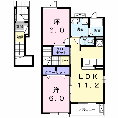リシアンサス 201【管理NO：1-017060901-02010】 ★家具家電は申し込み後に搬入します★ ★2026年12月中旬入居可能★の外観画像