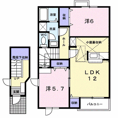 ベル・クレールＣ 201【管理NO：1-012044803-02010】 ★家具家電は申し込み後に搬入します★ ★2026年10月下旬入居可能★の外観画像