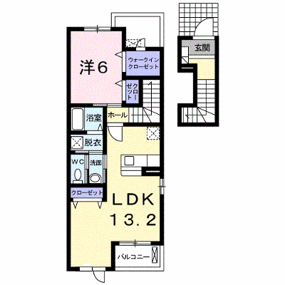 クラージュ　Ｂ棟 202【管理NO：1-013684002-02020】 ★家具家電は申し込み後に搬入します★ ★2026年10月下旬入居可能★の外観画像